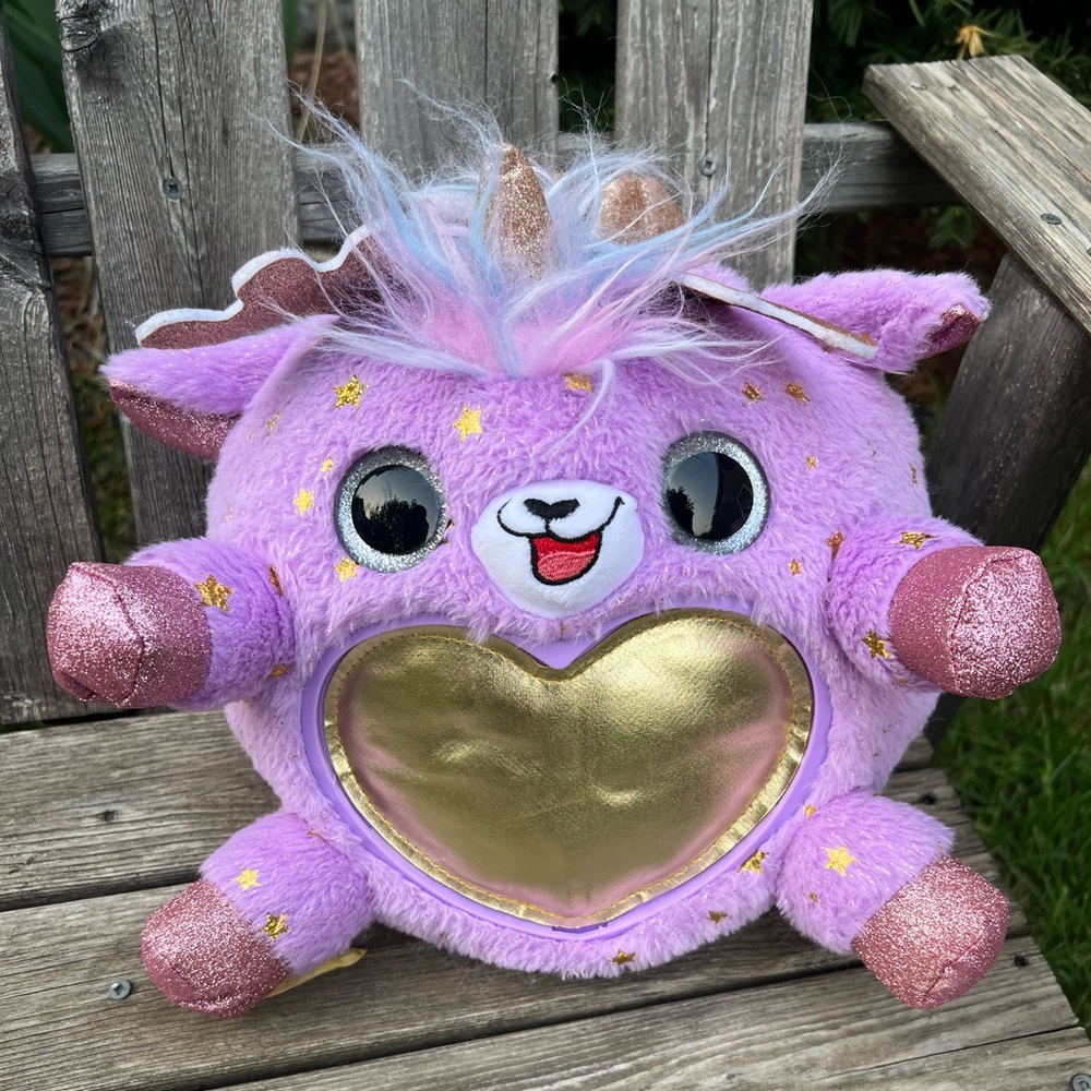 Purple pillow friend Zuru Rainbocorn Purple Gold Deery Queen Reindeer Stuffed